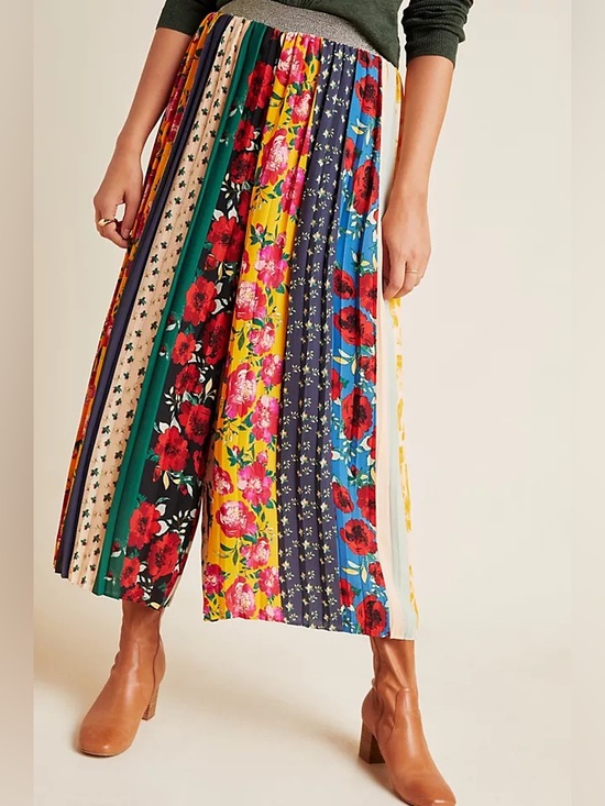 Anthropologie Pants - MY26 Anthropologie Spirited Spirit Patchwork Wide Leg Pants